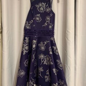 City Studio Purple Floral Mini Dress